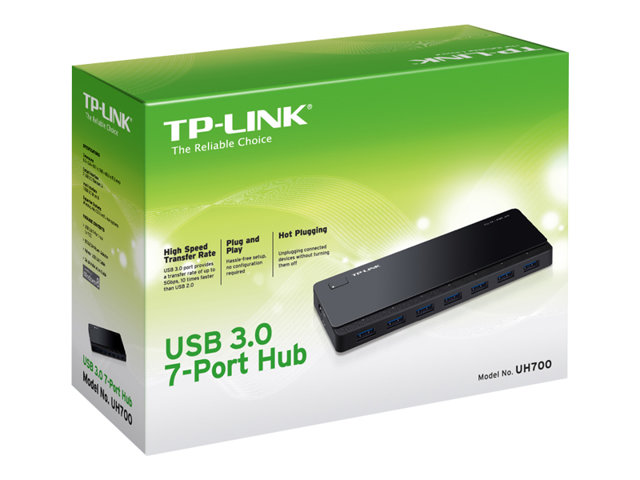 TP-Link UH700 - Hub - 7 x SuperSpeed USB 3.0 - desktop