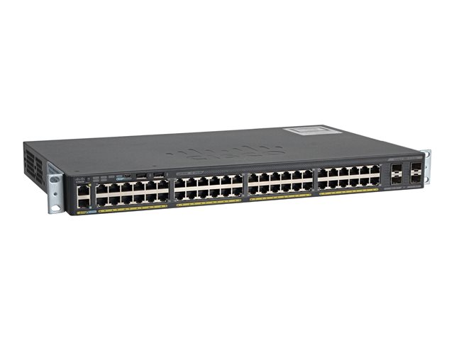 Cisco Catalyst 2960X-48TS-L - Switch - Managed - 48 x 10/100/1000 + 4 x Gigabit SFP - desktop, rack-mountable