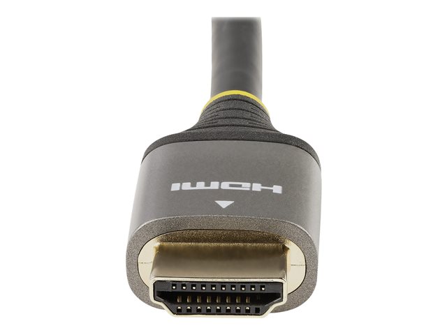 StarTech.com 6ft (2m) HDMI 2.1 Cable, Certified Ultra High Speed HDMI Cable 48Gbps, 8K 60Hz/4K 120Hz HDR10+ eARC, Ultra HD 8K HDMI Cable / Cord w/TPE Jacket, For UHD Monitor/TV/Display - Dolby Vision/Atmos, DTS-HD (HDMM21V2M) - Ultra High Speed - HDMI cable with Ethernet - HDMI male to HDMI male - 2 m - double shielded - grey, black - passive, 4K120Hz support, 8K60Hz support - for P/N: 4PORT-8K-HDMI-SWITCH