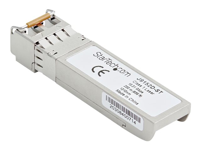 StarTech.com HPE J9152D Compatible SFP+ Module, 10GBASE-LRM, 10GbE Multi Mode (MMF) Fiber Optic Transceiver, 10GE Gigabit Ethernet SFP+, LC Connector, 200m, 1310nm, DDM, HPE 1850, 2540, 2930M, - Lifetime Warranty (J9152D-ST) - SFP+ transceiver module (equivalent to: HP J9152D) - 10GbE - 10GBase-LRM - LC multi-mode - up to 200 m - 1310 nm - for HPE Aruba 2530, 2920, 2930M 24, 3800, 3810M 40, 3810M 48, 6200M 24, MACsec Advanced Module
