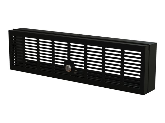StarTech.com 3U Rack Mount Security Cover, Hinged Locking Rack Panel/ Cage/Door for Physical Security/ Access Control of 19\" Server Rack & Network Cabinet, Assembled with Mounting Hardware - 3U Security Cover (RKSECLK3U) - Rack security cover - black - 3U - 19\"