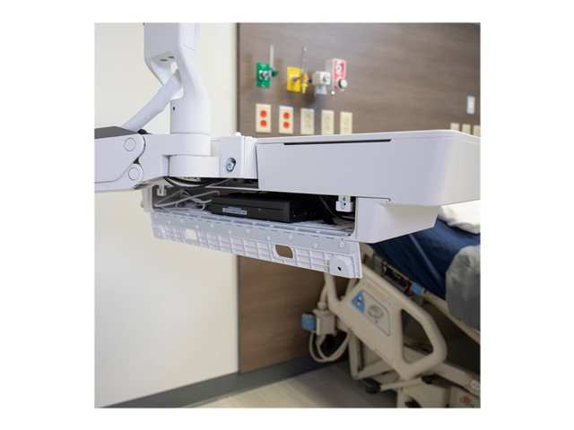 Ergotron CareFit Combo - CPU tray - under worksurface mountable - white - for P/N: 98-547-251, 98-578-251, 98-609-030