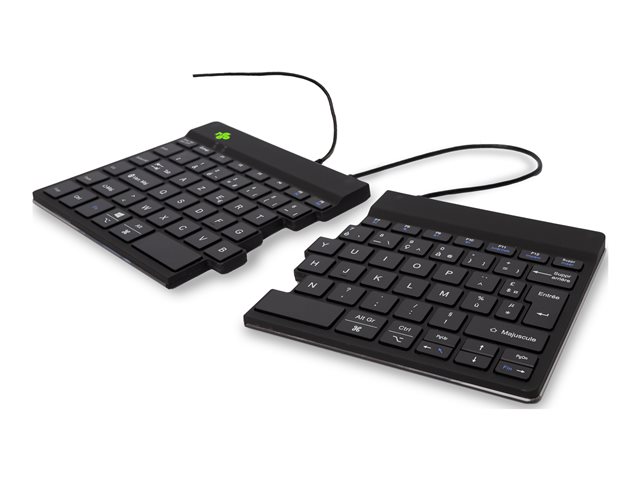 Split Ergo KB AZERTY (FR) zwart bedraad