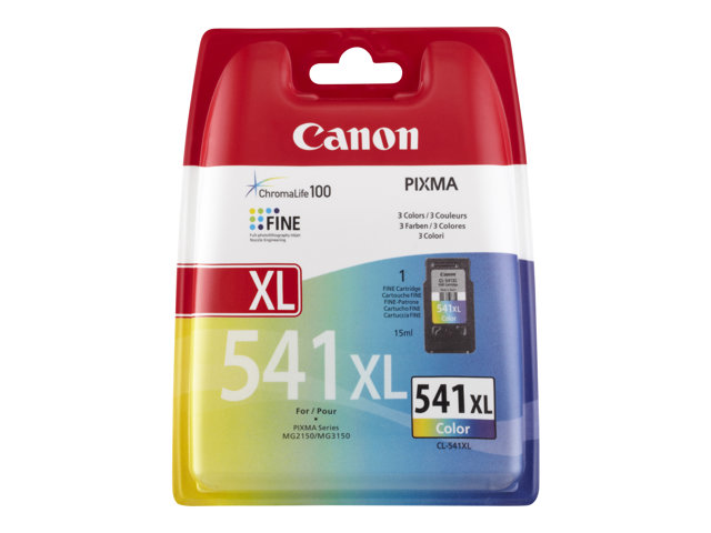 Canon CL-541XL - 15 ml - High Yield - colour (cyan, magenta, yellow) - original - ink cartridge - for PIXMA GM4050, MG3150, MG3510, MG3550, MG3650, MG4250, MX475, MX525, MX535, TS5150, TS5151