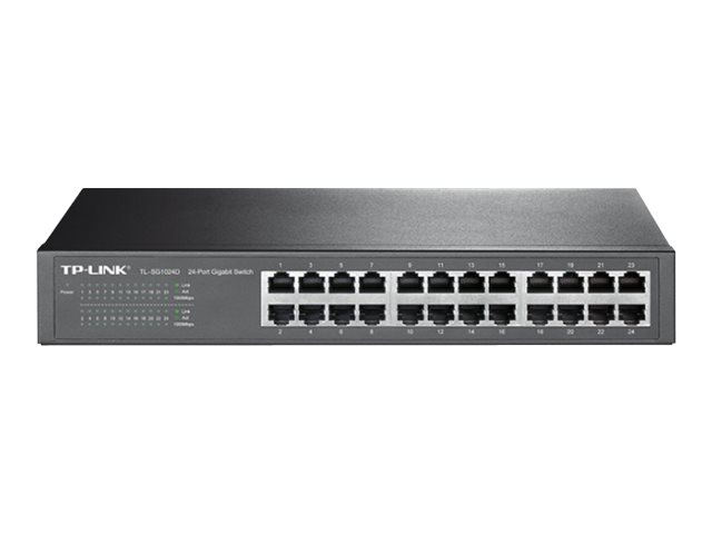 TP-Link TL-SG1024D - Switch - 24 x 10/100/1000 - desktop, rack-mountable