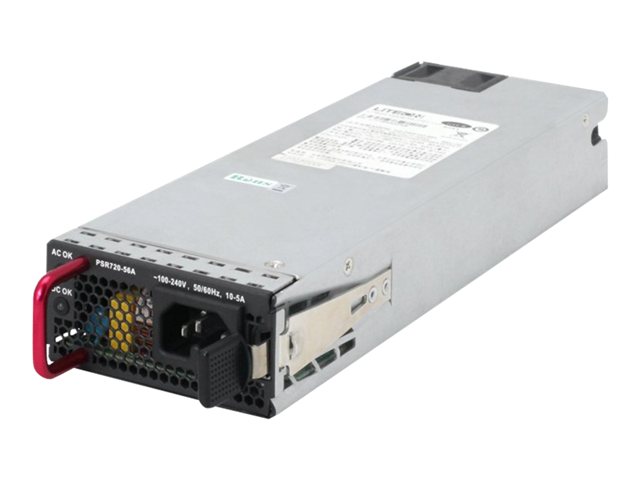 HPE X362 - Power supply - hot-plug / redundant (plug-in module) - AC 100-240 V - 720 Watt - Europe - for HPE 5130 24, 5130 48, 5500-24, 5500-48, 5510 24, 5510 48, FlexNetwork 5510 24, 5510 48