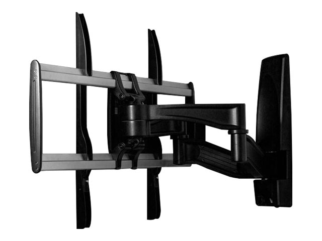 StarTech.com Full Motion TV Wall Mount, Heavy Duty Articulating TV Wall Mount Bracket for 32\" to 75\" (165lb/75kg) VESA Display, Universal Adjustable Tilt/Swivel Flat Screen Arm, Silver - Cable Management (FPWARPS) - Bracket - for TV - plastic, aluminium, steel - black, silver - screen size: 32\"-75\" - wall-mountable