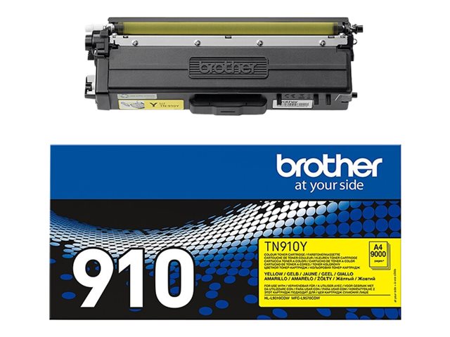 Brother TN910Y - Ultra Jumbo - yellow - original - toner cartridge - for Brother HL-L9300, HL-L9310, MFC-L9570