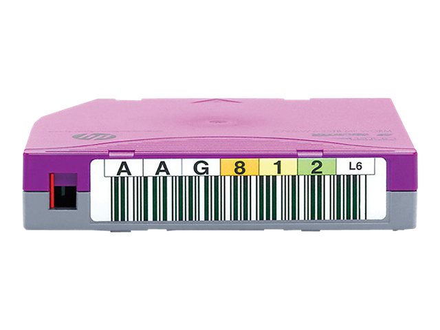 HPE Ultrium WORM Custom Labeled Data Cartridge - 20 x LTO Ultrium WORM 6 - 2.5 TB / 6.25 TB - custom barcode labelled - purple - for StorageWorks SAS Rack-Mount Kit