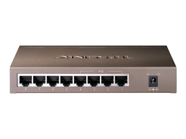 TP-Link TL-SF1008P - Switch - 4 x 10/100 (PoE) + 4 x 10/100 - desktop - PoE