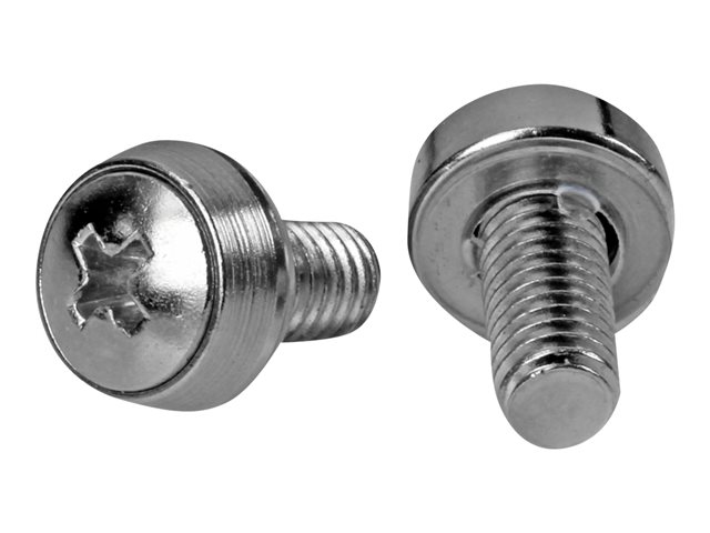 StarTech.com M6 x 12mm - Screws - 100 Pack - M6 Mounting Screws for Server Rack & Cabinet (CABSCREWSM62) - Screw kit (pack of 100)
