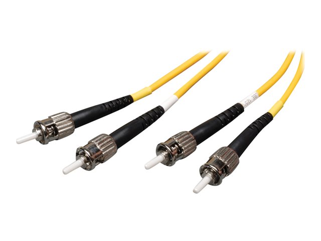 Eaton Tripp Lite Series Duplex Singlemode 9/125 Fiber Patch Cable (ST/ST), 2M (6 ft.) - Patch cable - ST single-mode (M) to ST single-mode (M) - 2 m - 2 m - fibre optic - duplex - 9 / 125 micron - riser - yellow