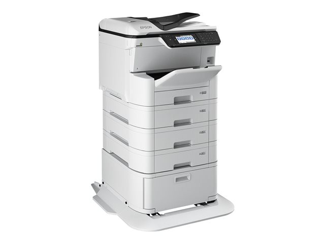 Epson WorkForce Pro WF-C8690D3TWFC - Multifunction printer - colour - ink-jet - A3 (media) - up to 22 ppm (copying) - up to 24 ppm (printing) - 1835 sheets - 33.6 Kbps - Gigabit LAN, USB host, NFC, USB 3.0, USB 2.0 host, Wi-Fi(ac)