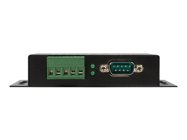 StarTech.com 1 Port Metal Industrial USB to RS422/RS485 Serial Adapter w/ Isolation (ICUSB422IS) - Serial adapter - USB - RS-422, RS-485 - black