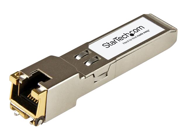 StarTech.com Palo Alto Networks PAN-SFP-PLUS-T Compatible SFP+ Module, 10GBASE-T, SFP+ to RJ45 Cat6/Cat5e, 10GE Gigabit Ethernet SFP+, RJ-45 (Copper) 30m, 10Gbps SFP+ Module Transceiver - Lifetime Warranty (PLUS-T-ST) - SFP+ transceiver module (equivalent to: Palo Alto Networks PAN-SFP-PLUS-T) - 10 GigE - 100Base-TX, 1000Base-T, 10GBase-T - RJ-45 - up to 30 m