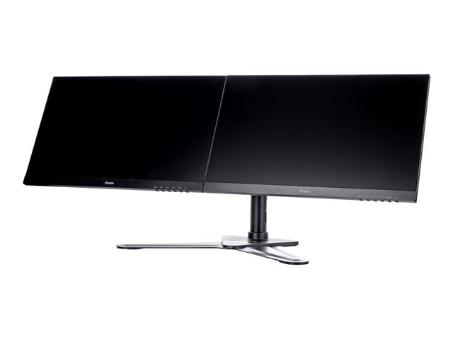 Iiyama DS1002D-B1 - Stand - adjustable arm - for 2 monitors - black - screen size: 10\"-30\" - desktop stand - for ProLite E2783QSU-B1, XU2495WSU-B1, XUB2495WSU-B1