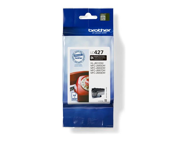 Brother LC427BK - Black - original - ink cartridge - for Brother HL-J6010DW, MFC-J5955DW, MFC-J6955DW, MFC-J6957DW