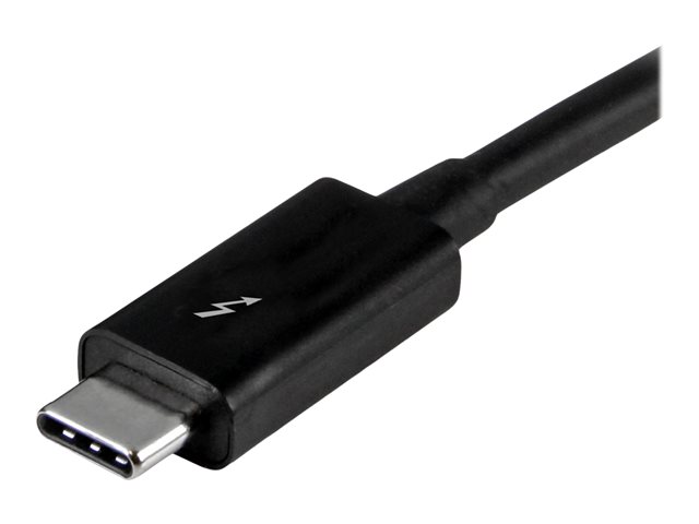 StarTech.com 1m (3.3ft) Thunderbolt 3 Cable, 20Gbps, 100W PD, 4K Video, Thunderbolt-Certified, Compatible w/ TB4/USB 3.2/DisplayPort - Thunderbolt cable - 24 pin USB-C (M) to 24 pin USB-C (M) - Thunderbolt 3 / USB / DisplayPort - 1 m - black - for P/N: CDP2HDUACP, CDP2HDUACPW, PEXUSB321C