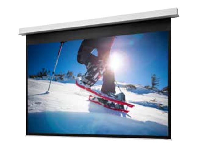 Projecta DescenderPro - Projection screen - in-ceiling mountable - motorised - 153\" (389 cm) - 16:10 - Matte White