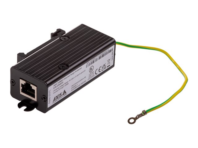 AXIS TU8001 - PoE surge protector (DIN rail mountable) - black - for AXIS C1410, D3110, M4308, P1385, P3818, Q1951, Q1952, Q6100, W400, M55 Series, P37 Series