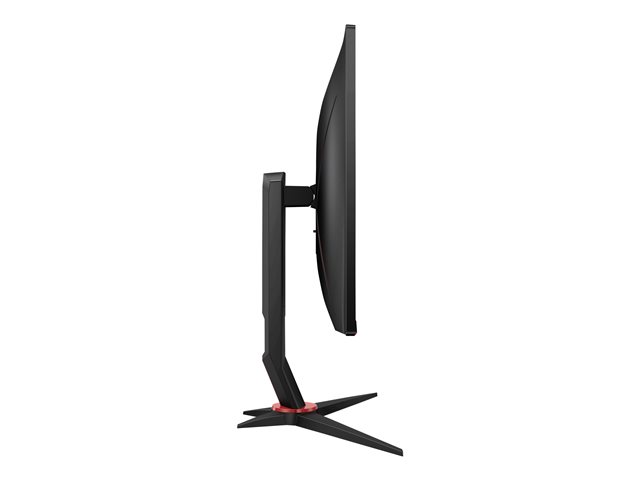 AOC Gaming Q27G2S - G2 Series - LED monitor - gaming - 27" - 2560 x 1440 QHD @ 165 Hz - IPS - 350 cd/m² - 1000:1 - 1 ms - 2xHDMI, DisplayPort - matte black front, matte black/red back side
