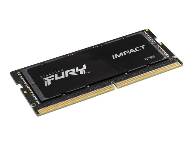 Kingston FURY Impact - DDR5 - module - 16 GB - SO-DIMM 262-pin - 4800 MHz / PC5-38400 - CL38 - 1.1 V - unbuffered - on-die ECC - for Intel Next Unit of Computing 13 Extreme Kit - NUC13RNGi9