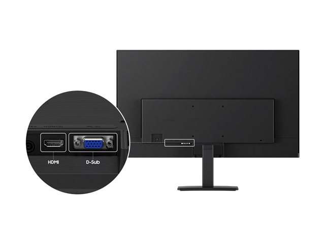 Samsung Essential S3 S27D302GAU - S30GD Series - LED monitor - 27\" - 1920 x 1080 Full HD (1080p) @ 100 Hz - IPS - 250 cd/m² - 1000:1 - 5 ms - HDMI, VGA - black