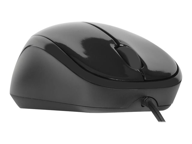 Targus - Mouse - right and left-handed - optical - 3 buttons - wired - USB - black