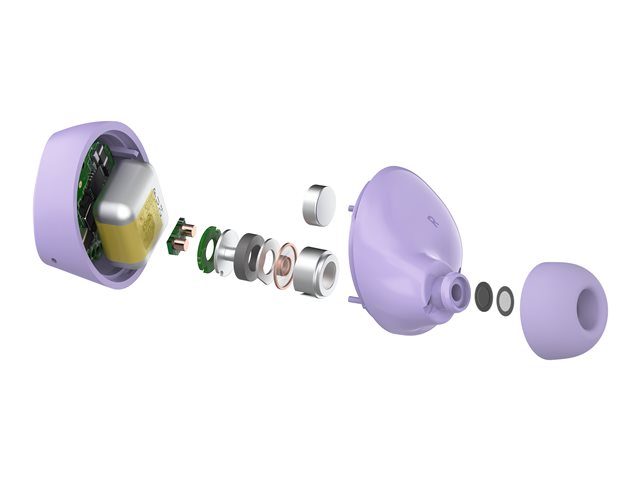 Belkin SoundForm Bolt - True wireless earphones with mic - in-ear - Bluetooth - lavender