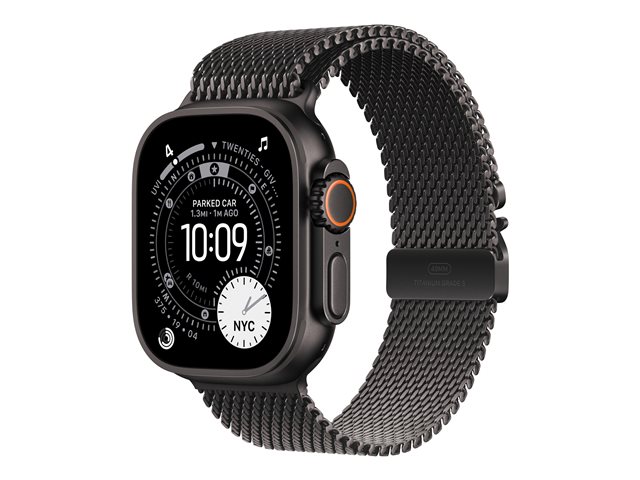 49mm Black Titanium Milanese Loop - Large