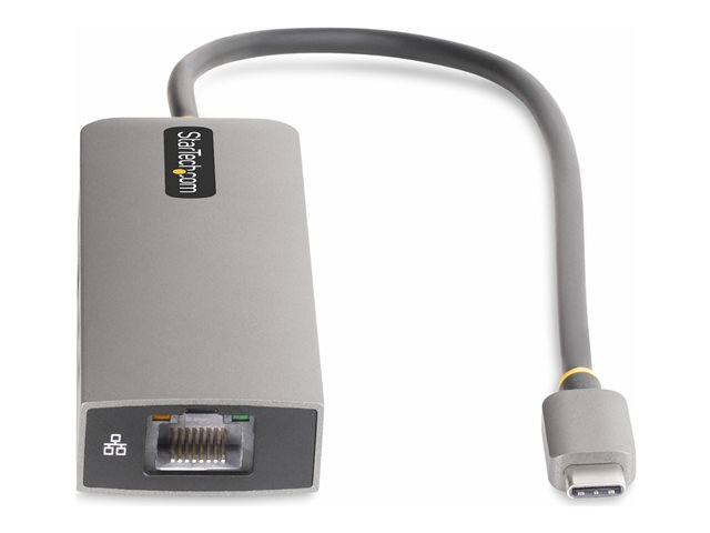 StarTech.com 3-Port USB-C Hub with 2.5 Gigabit Ethernet and 100W Power Delivery Passthrough Laptop Charging, USB-C to 2x USB-A/1x USB-C, USB 3.2 10Gbps Type-C Adapter Hub - Windows/macOS/Linux/Chromebook (10G2A1C25EPD-USB-HUB) - Hub - compact - 1 x U