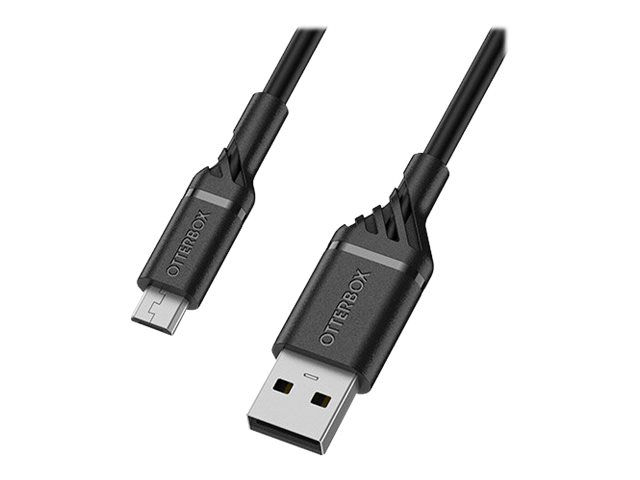 OtterBox Standard - USB cable - Micro-USB Type B (M) to USB (M) - USB 2.0 - 3 A - 3 m - black
