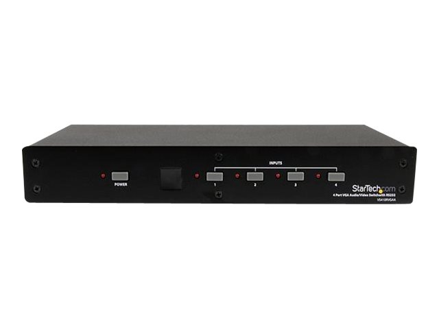 4 Port VGA Video Audio Switch with RS232