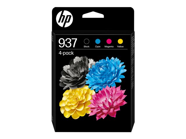 HP 937 CMYK Original Ink Cartridge 4-Pac