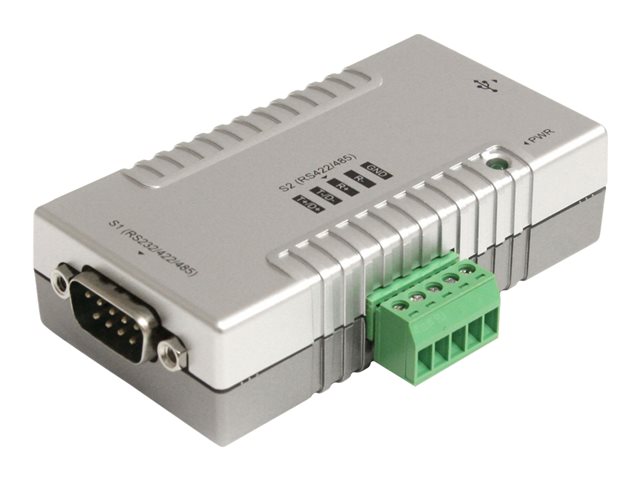 StarTech.com USB to Serial Adapter - 2 Port - RS232 RS422 RS485 - COM Port Retention - FTDI USB to Serial Adapter - USB Serial (ICUSB2324852) - Serial adapter - USB 2.0 - RS-232, RS-422, RS-485 - 2 ports - grey