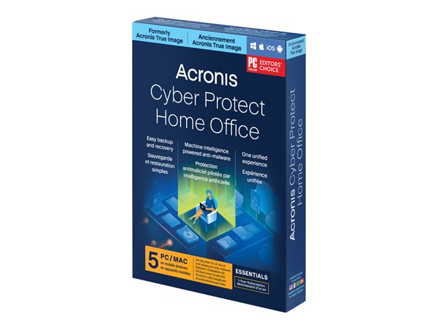 Acronis True Image Essentials Subscription 5 Computers - 1 year subscription ESD
