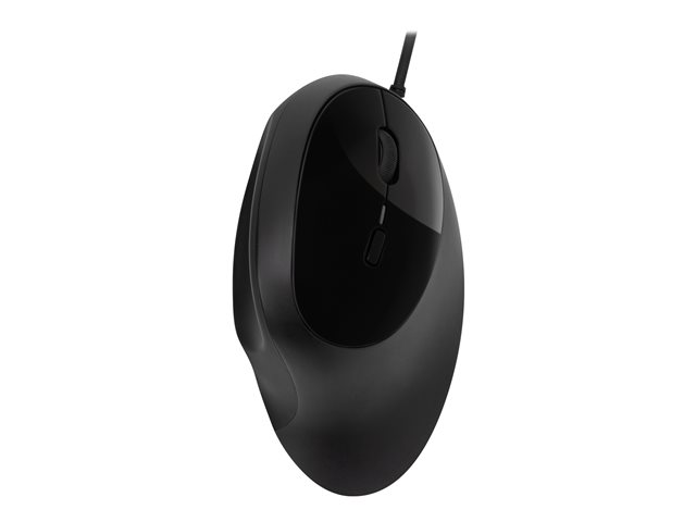 Kensington Pro Fit Ergo - Mouse - ergonomic - 5 buttons - wired - USB - black - retail