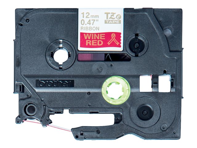 Brother TZe-RW34 - Gold on wine red - Roll (1.2 cm x 4 m) 1 cassette(s) ribbon tape - for Brother PT-D600, H110, P-Touch PT-E310, P-Touch Cube PT-P300, P-Touch Embellish PT-D215
