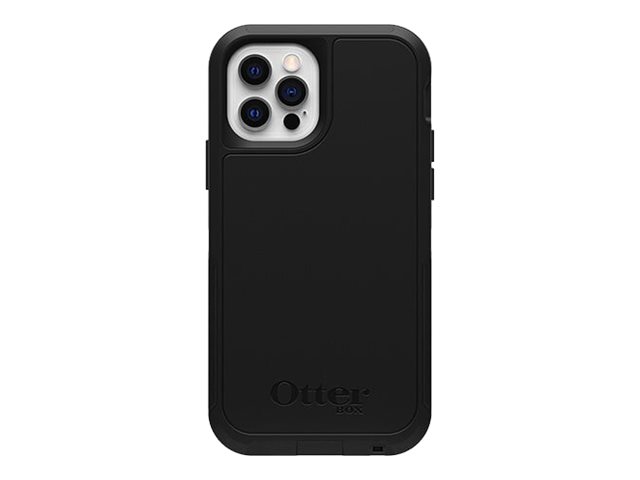 OtterBox Defender Series XT with MagSafe - Back cover for mobile phone - polycarbonate, synthetic rubber - black - for Apple iPhone 12, 12 Pro