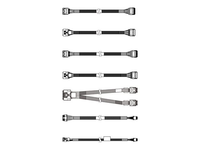 ThinkSystem SR650/a V4 2.5\" Chassis Front BP1 SAS/SATA Cable Kit