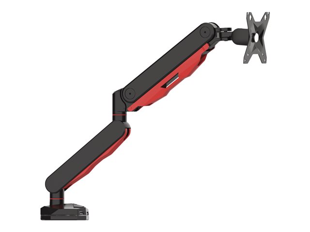 Iiyama DSG3001C-R1 - Mounting kit - adjustable arm - for LCD display - black, dynamic red - screen size: 17\"-30\" - desk-mountable