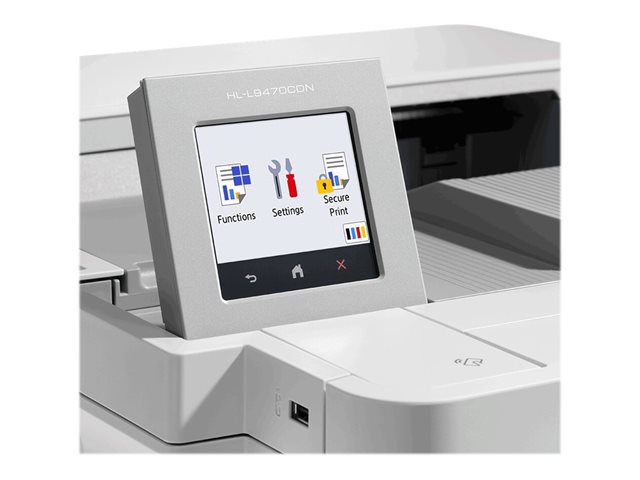 Brother HL-L9470CDN - Printer - colour - Duplex - laser - A4 - 2400 x 600 dpi - up to 40 ppm (mono) / up to 40 ppm (colour) - capacity: 620 sheets - USB 2.0, Gigabit LAN, USB host, NFC