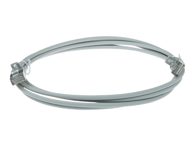 Grijze 0.50 meter LSZH U/FTP CAT6A datacenter slimline patchkabel snagless met RJ45 connectoren - PolyBag