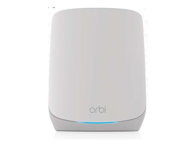 NETGEAR Orbi RBK763S - Wi-Fi system - (router, 2 extenders) - up to 7,500 sq.ft - mesh 1GbE - Wi-Fi 6 - Tri-Band