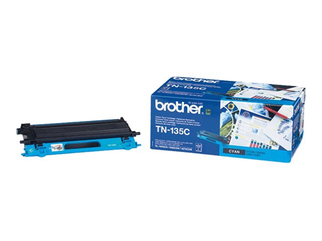 Brother TN135C - High Yield - cyan - original - toner cartridge - for Brother DCP-9040, 9042, 9045, HL-4040, 4050, 4070, MFC-9420, 9440, 9450, 9840