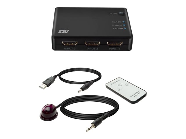 3 x 1 HDMI switch 4K@30Hz USB powered