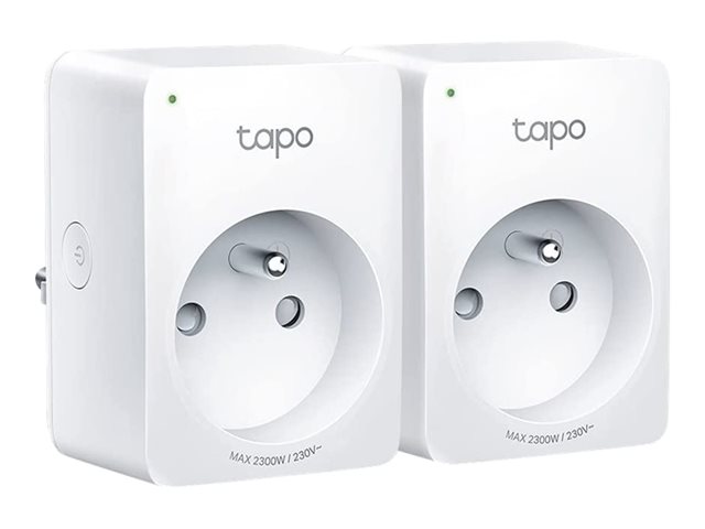 Tapo P100 - Smart plug - wireless - 802.11b/g/n, Bluetooth 4.2 - 2.4 Ghz (pack of 2)