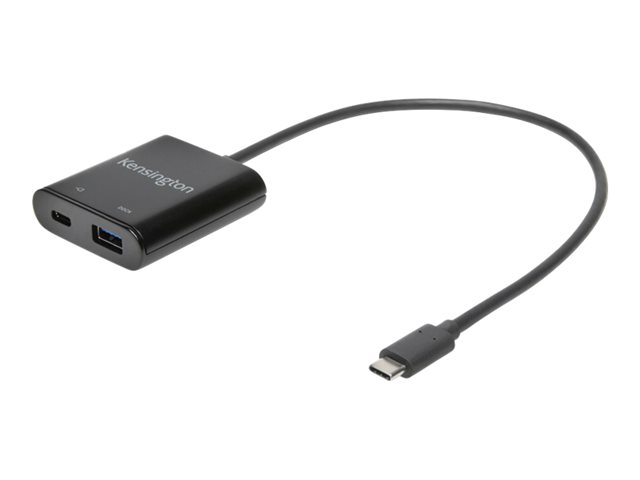 Kensington PD1000 USB-C 95W Power Delivery Dongle - USB adapter - USB Type A, USB-C (power only) (F) to 24 pin USB-C (M) - USB 3.1 Gen 1 - USB Power Delivery (95W)