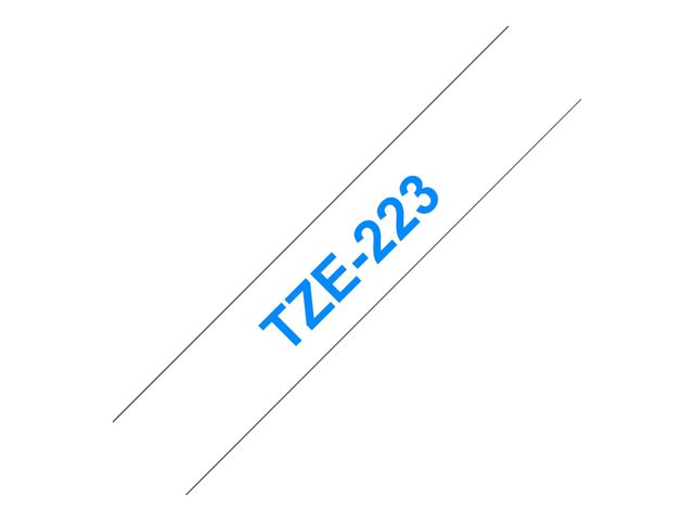 Brother TZe-223 - Blue on white - Roll (0.9 cm x 8 m) 1 cassette(s) laminated tape - for Brother PT-P750, P950, P-Touch PT-E310, P-Touch Cube PT-P300, P-Touch Cube Pro PT-P910
