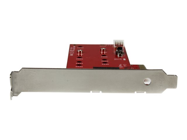 StarTech.com 2x M.2 SATA SSD Controller Card - PCIe - PCI Express M.2 SATA III Controller - NGFF Card Adapter (PEX2M2) - Storage controller - M.2 - M.2 Card / SATA 6Gb/s - PCIe 2.0 x2 - for P/N: BNDTB10GI, BNDTB210GSFP, BNDTB310GNDP, BNDTB410GSFP, BNDTB4M2E1, BNDTBUSB3142